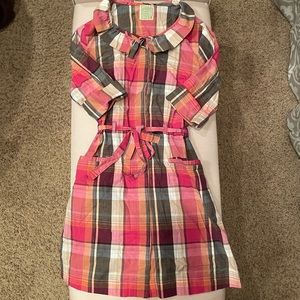 Pink Plaid dress by Little Yellow Button, Sm/Med
